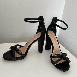 Jewel Badgley Mischka Lexie Knotted Platform Block Heel